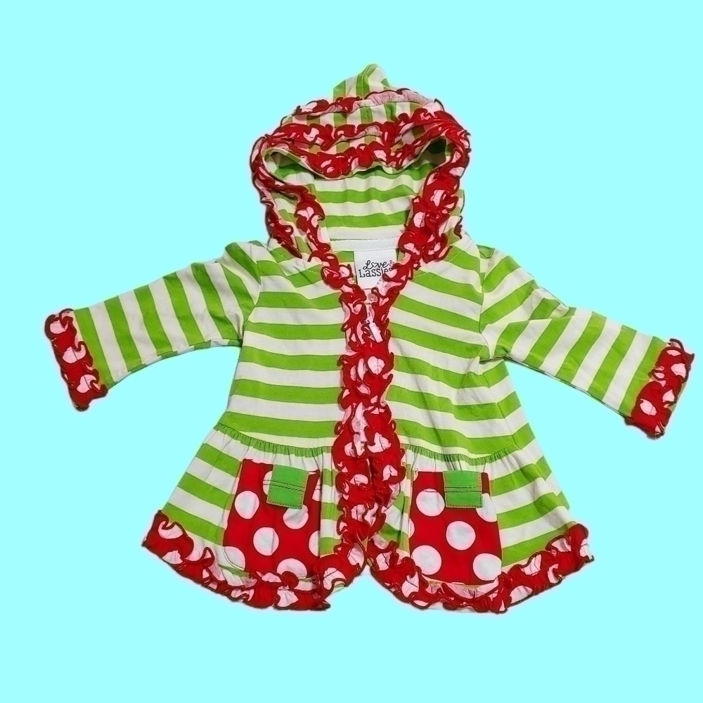 Baby striped boutique hoodie
